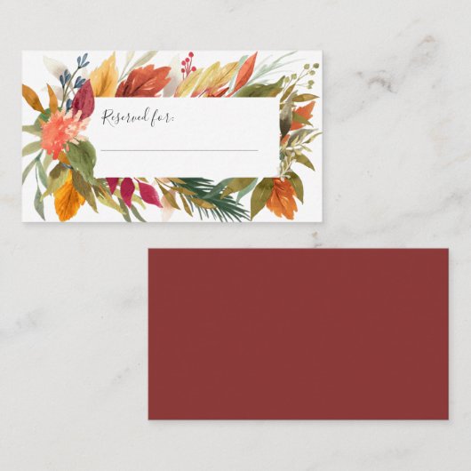 Thanksgiving Waterverf najaar najaar afbraak Plaatskaartje (Voorkant / Achterkant)