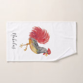 Thanksgiving Waterverf pompoenen gepersonaliseerd Handdoek (Handdoek)