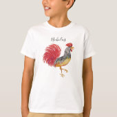 Thanksgiving Waterverf pompoenen gepersonaliseerd T-shirt (Voorkant)