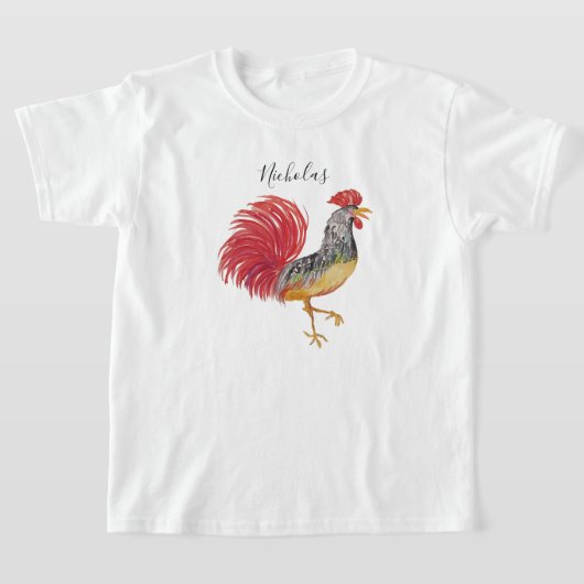 Thanksgiving Waterverf pompoenen gepersonaliseerd T-shirt (Laagn)