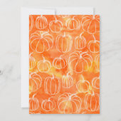 Thanksgiving | Waterverf pompoenen Kaart (Achterkant)