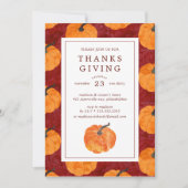 Thanksgiving | Waterverf pompoenen Kaart (Voorkant)