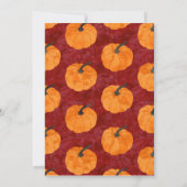 Thanksgiving | Waterverf pompoenen Kaart (Achterkant)