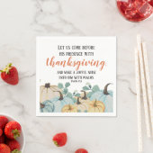 Thanksgiving Waterverf pompoentjespatch Servet (Insitu)