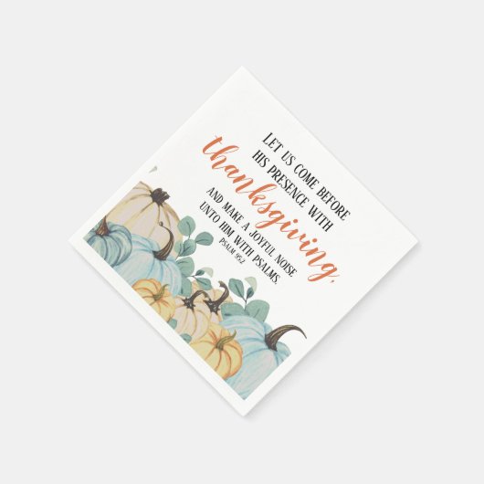 Thanksgiving Waterverf pompoentjespatch Servet (Hoek)