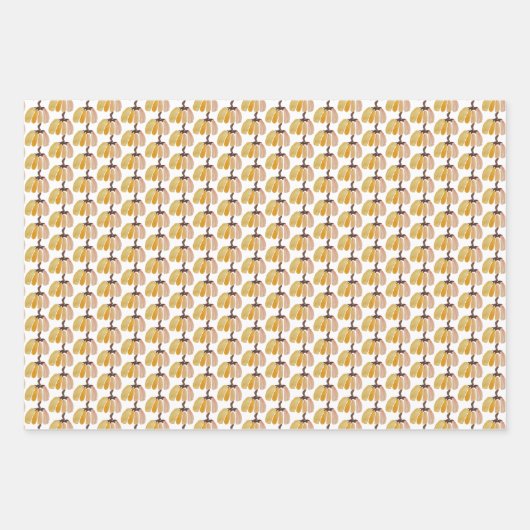 Thanksgiving Waterverf Pumpkins Inpakpapier Vel (Voorkant 2)