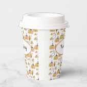 Thanksgiving Waterverf Pumpkins Papieren Bekers (Rechts)