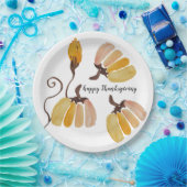 Thanksgiving Waterverf Pumpkins Papieren Bordje (Feest)