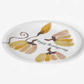Thanksgiving Waterverf Pumpkins Papieren Bordje (Gekanteld)