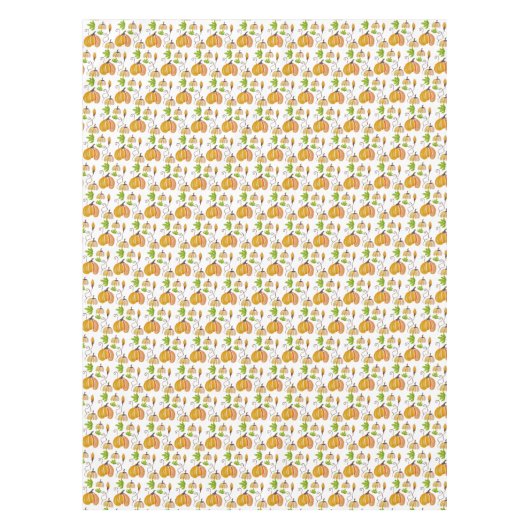 Thanksgiving Waterverf Pumpkins Tafelkleed (Voorkant)