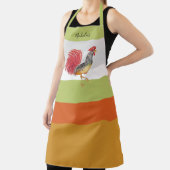 Thanksgiving Waterverf Rooster gepersonaliseerd Schort (Insitu)