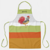 Thanksgiving Waterverf Rooster gepersonaliseerd Schort (Voorkant)