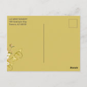 Thanksgiving Waterverf Rustic Greenery Leaves Briefkaart (Achterkant)