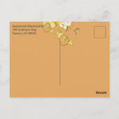 Thanksgiving Waterverf Rustiek groen & bladeren Briefkaart (Achterkant)
