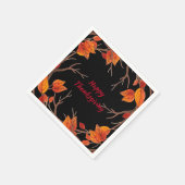 Thanksgiving Waterverf terugval Servet (Hoek)