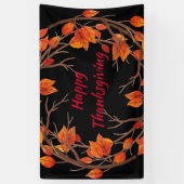 Thanksgiving Waterverf terugval Spandoek (Verticaal)