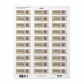 Thanksgiving Waterverf Turkije najaar Etiket (Full Sheet)