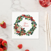 Thanksgiving Waterverf Wreath Servet (Insitu)