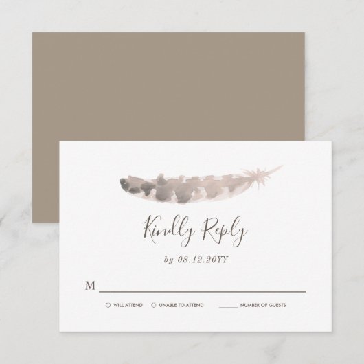 Thanksgiving Weekend Wedding | RSVP veerboot Turki (Voorkant / Achterkant)