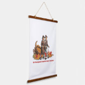 Thanksgiving – Wees dankbaar Hangend Wandkleed (Gebogen)