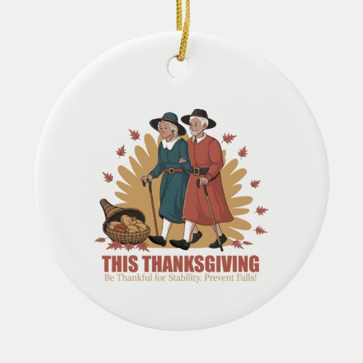  Thanksgiving – Wees dankbaar Keramisch Ornament (Voorkant)