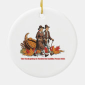  Thanksgiving – Wees dankbaar Keramisch Ornament (Achterkant)