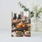 Thanksgiving Welkom Feestdagenkaart (Staand voorkant)