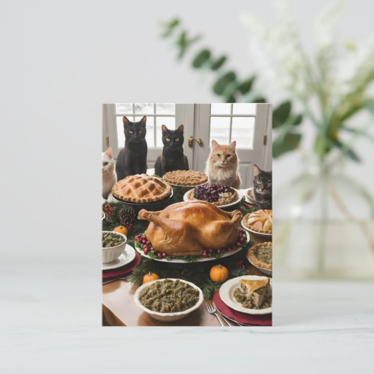 Thanksgiving Welkom Feestdagenkaart (Staand voorkant)