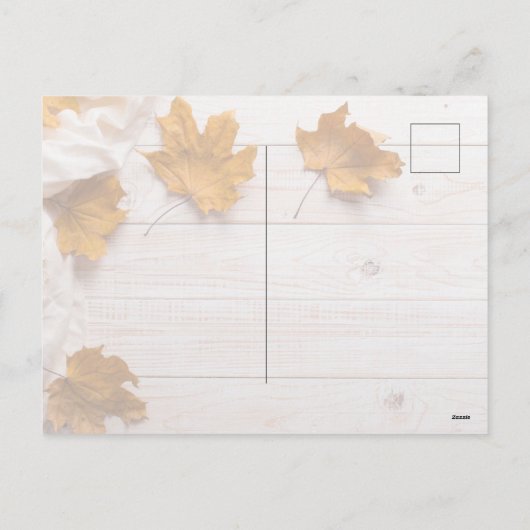 Thanksgiving Welkom Feestdagenkaart (Achterkant)