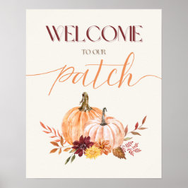 Thanksgiving "Welkom op onze Patch" Wall Art Poster