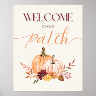 Thanksgiving "Welkom op onze Patch" Wall Art Poster