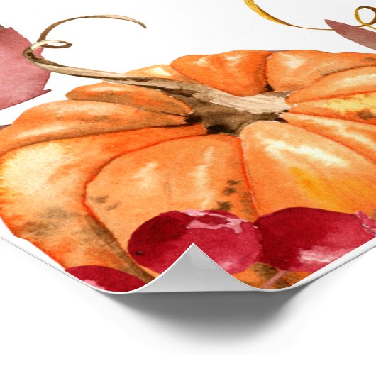 Thanksgiving welkom poster (Hoek)