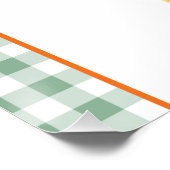 Thanksgiving welkomstbord, vrienden die dineren perfect poster (Hoek)