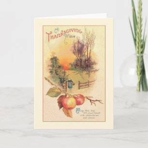 Thanksgiving Wens Wenskaart Feestdagen Kaart