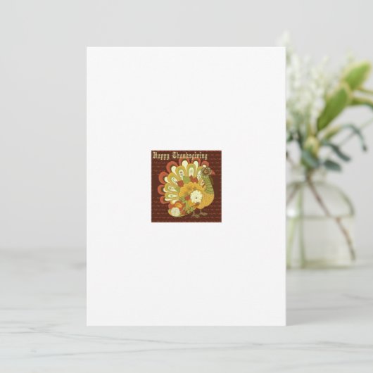 Thanksgiving Wenskaart Bedankkaart (Staand voorkant)