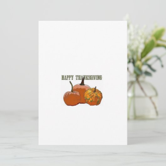 Thanksgiving Wenskaart Bedankkaart (Staand voorkant)