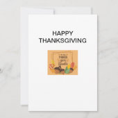 Thanksgiving Wenskaart Bedankkaart (Voorkant)