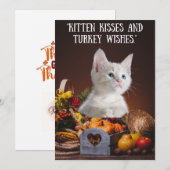 Thanksgiving Wenskaart, Dog Feestdagenkaart (Voorkant / Achterkant)