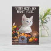 Thanksgiving Wenskaart, Dog Feestdagenkaart (Staand voorkant)