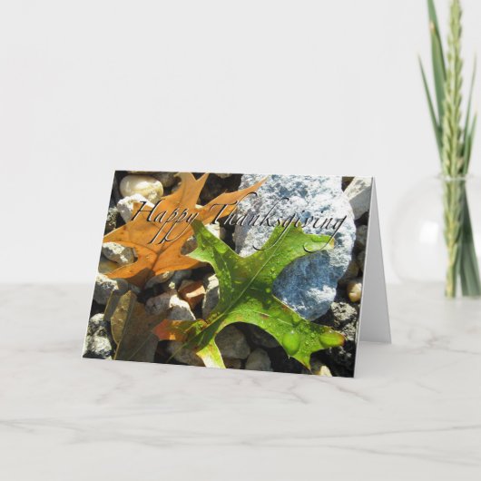 Thanksgiving Wenskaart Feestdagen Kaart (Voorkant)