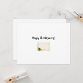 Thanksgiving Wenskaart Kaart (Voorkant / Achterkant in situ)