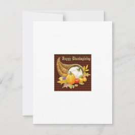 Thanksgiving Wenskaart Notitiekaartje