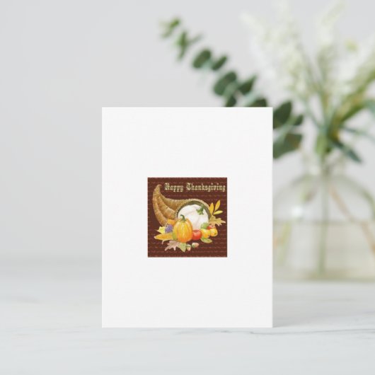 Thanksgiving Wenskaart Notitiekaartje (Staand voorkant)