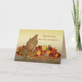 Thanksgiving wenskaart Prachtige handen van Jezus Feestdagen Kaart