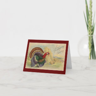 Thanksgiving-Wenskaart -turkije Kaart