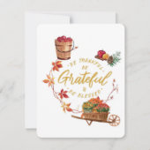 Thanksgiving Wenskaart, wees dankbaar Feestdagenkaart (Voorkant)