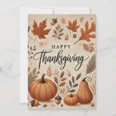 Thanksgiving Wenskaarten Kaart (Voorkant)