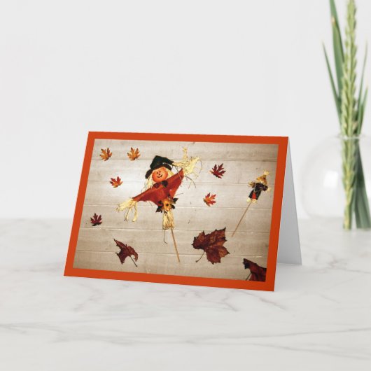 Thanksgiving wenst feestdagen kaart (Voorkant)