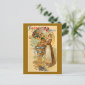 Thanksgiving wenst feestdagenkaart (Staand voorkant)