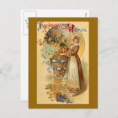 Thanksgiving wenst feestdagenkaart (Voorkant / Achterkant)